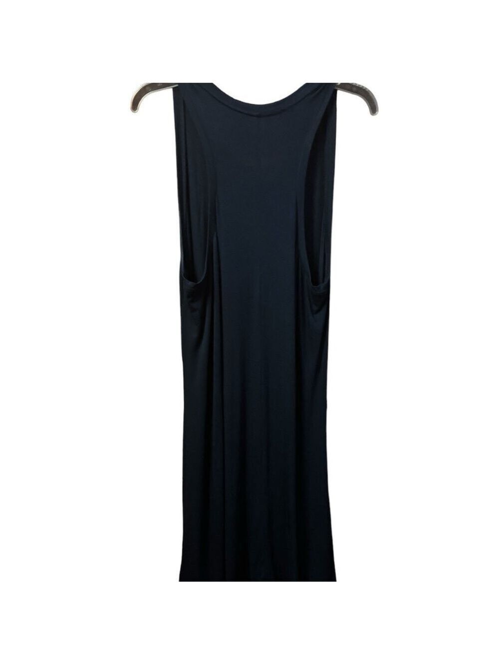 Navy Dress with Patterned Kimono Cover Up - Picture 3 of 4